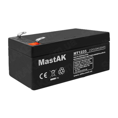 AGM акумулятор MastAK 12V 3,5Ah MT1235