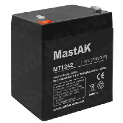 AGM аккумулятор MastAK 12V 4,5Ah MT1245
