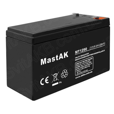 AGM акумулятор MastAK 12V 9Ah MT1290