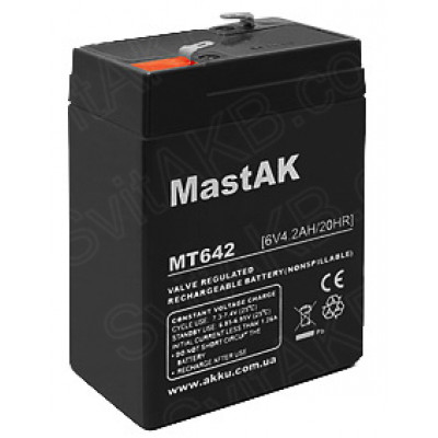 AGM аккумулятор MastAK 6V 4,2Ah MT642