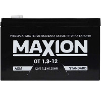 AGM акумулятор Maxion 12V 1,3Ah AGM OT1.3-12