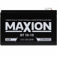 AGM аккумулятор Maxion 12V 12Ah AGM OT12-12