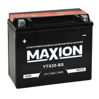 Мото акумулятор Maxion 18Ah AGM YTX20-BS