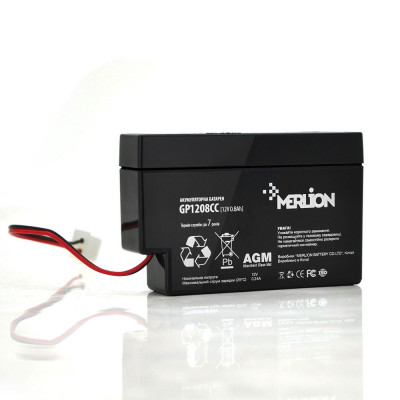 AGM акумулятор Merlion 12V 0.8Ah GP1208СС