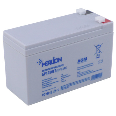 AGM аккумулятор Merlion 12V 8Ah GP1280F2