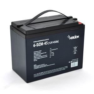 Тяговый аккумулятор Merlion 12V 45Ah 6-DZM-45