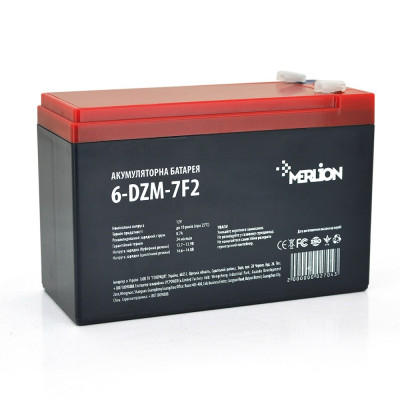 Тяговий акумулятор Merlion 12V 7Ah 6-DZM-7