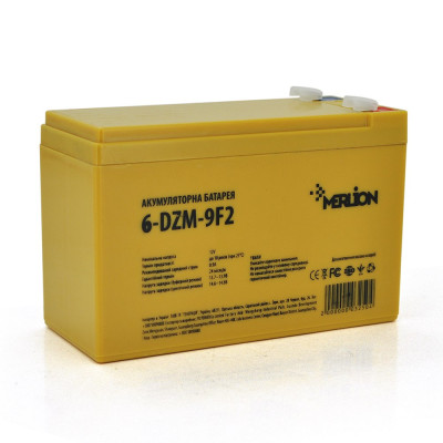 Тяговий акумулятор Merlion 12V 9Ah 6-DZM-9