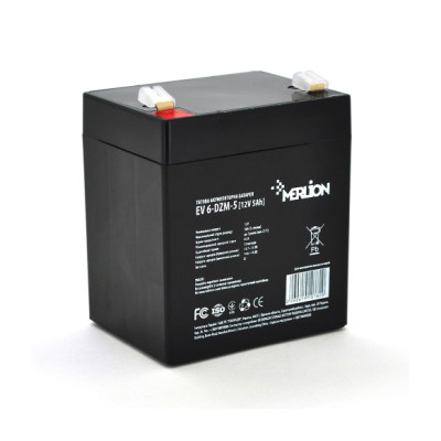 Тяговый аккумулятор Merlion 12V 5Ah 6-DZM-5