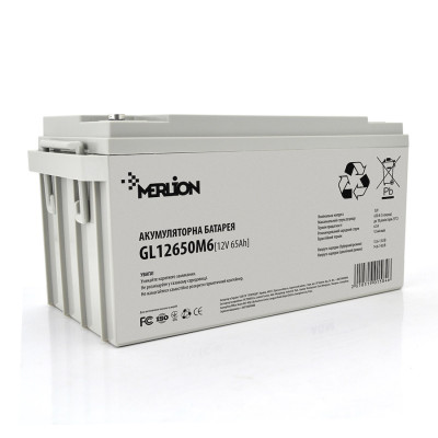 Гелевий акумулятор Merlion 12V 65Ah GL12650M6