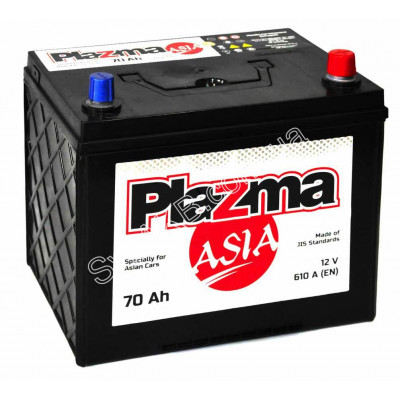 Авто акумулятор Plazma 70Ah 610A Asia