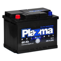 Авто аккумулятор Plazma 60Ah 480A Original