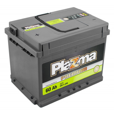 Авто акумулятор Plazma 60Ah 600A Premium