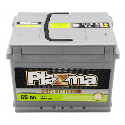 Авто аккумулятор Plazma 65Ah 640A Premium
