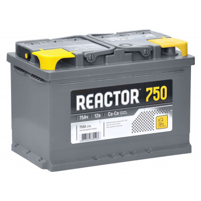 Авто акумулятор Reactor 75Ah 750A