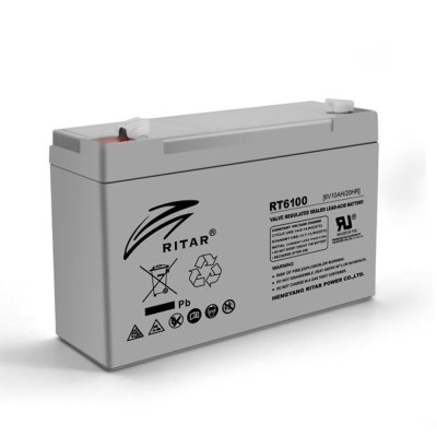 AGM акумулятор Ritar 6V 10Ah RT6100