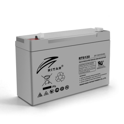 AGM акумулятор Ritar 6V 12Ah RT6120A
