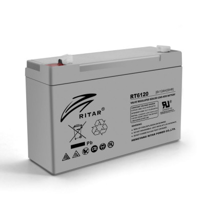 AGM акумулятор Ritar 6V 12Ah RT6120A