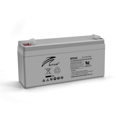 AGM акумулятор Ritar 6V 3,2Ah RT632