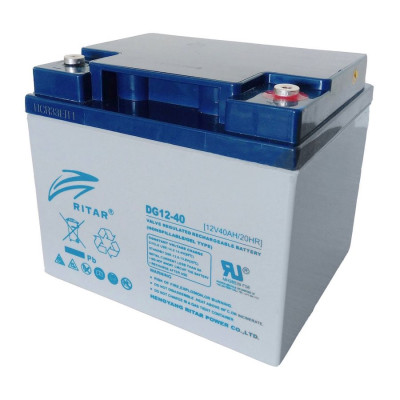 Гелевий акумулятор Ritar 12V 40Ah DG12-40
