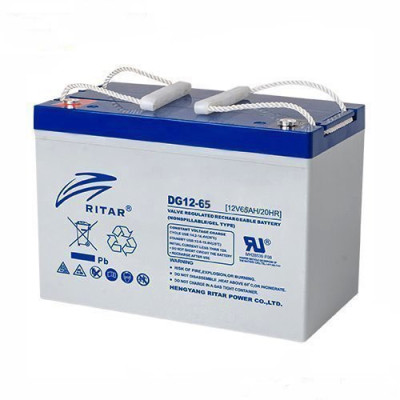 Гелевий акумулятор Ritar 12V 65Ah DG12-65
