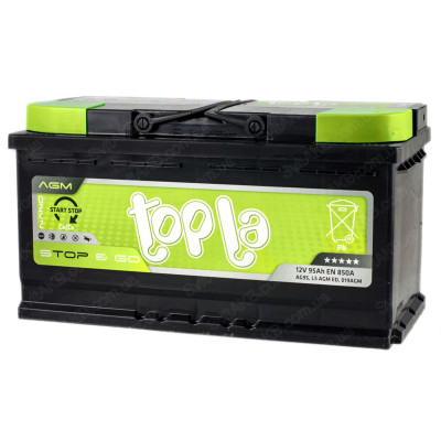 Авто аккумулятор Topla 95Ah 850A AGM