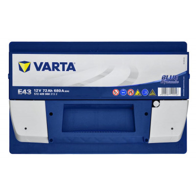 Авто акумулятор Varta 72Ah 680A Blue Dynamic E43