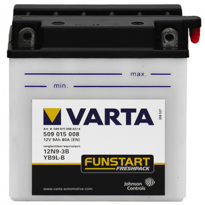 Мотоаккумулятор Varta 9Ah Funstart 12N9-3B/YB9L-B