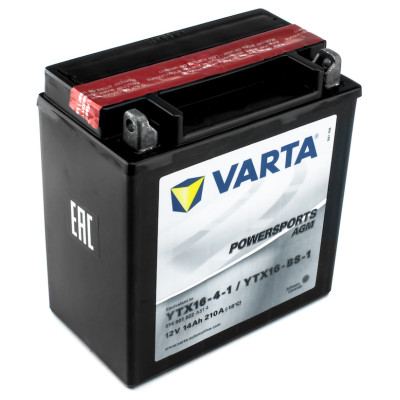 Мотоаккумулятор Varta 14Ah PowerSports AGM YTX16-BS-1