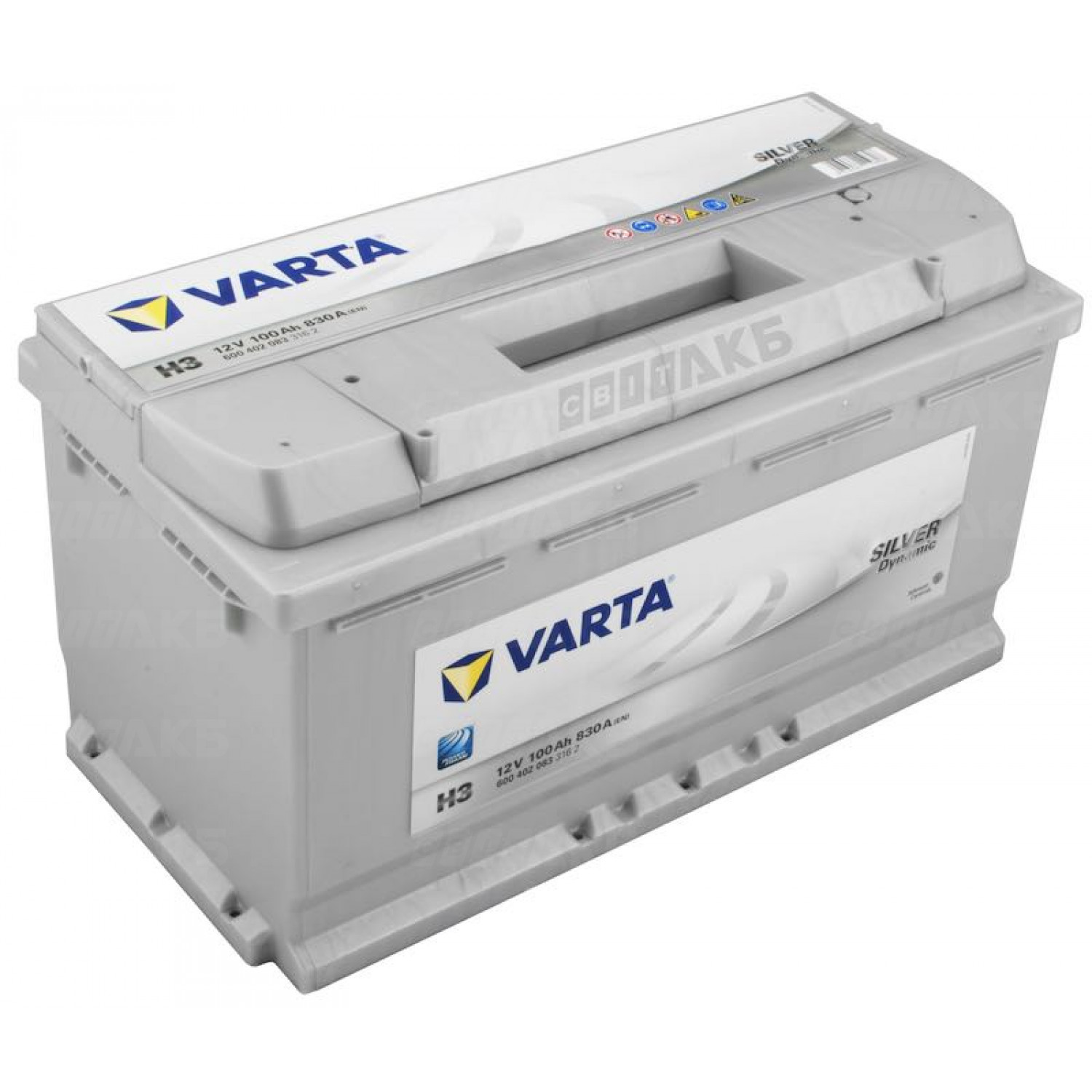 Varta H3 Silver Dynamic 600 402 083 Autobatterie 100Ah