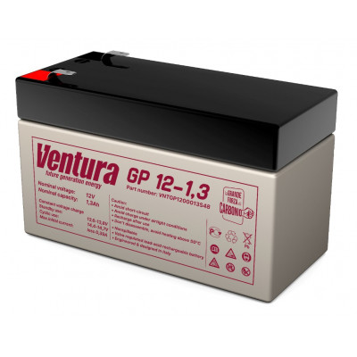 AGM аккумулятор Ventura 12V 1,3Ah GP12-1,3