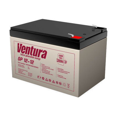 AGM аккумулятор Ventura 12V 12Ah GP12-12