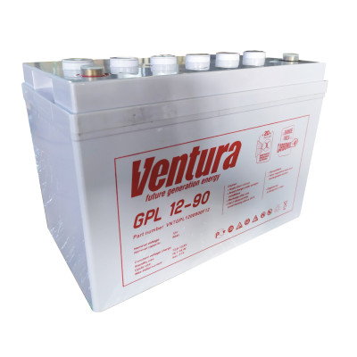 AGM аккумулятор Ventura 12V 90Ah GPL12-90