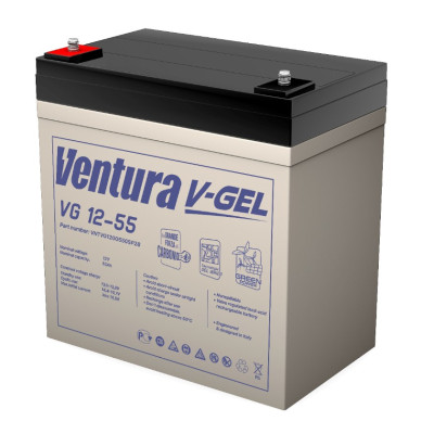 Гелевий акумулятор Ventura 12V 55Ah VG12-55