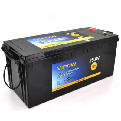 Літієвий акумулятор Vipow 12V 100Ah LiFePO4 (BMS 80)