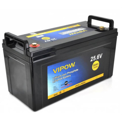 Літієвий акумулятор Vipow 24V 50Ah LiFePO4 (BMS 40)