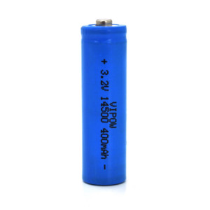 Літієвий акумулятор Vipow 3,2V 400mAh LiFePO4 14500