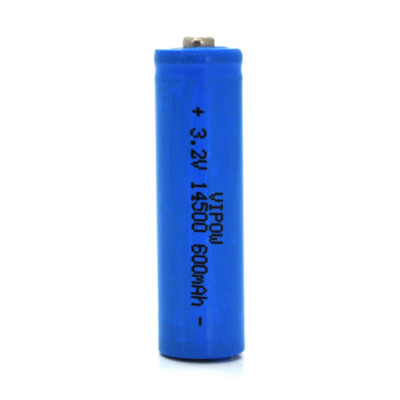 Літієвий акумулятор Vipow 3,2V 600mAh LiFePO4 14500