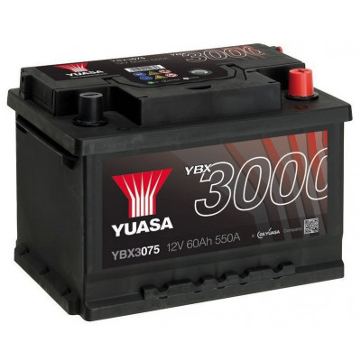 Авто аккумулятор Yuasa 60Ah 550A YBX3075