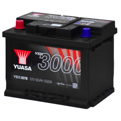 Авто аккумулятор Yuasa 60Ah 550A YBX3078