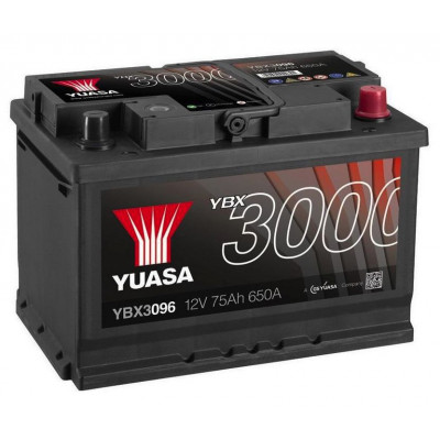 Авто акумулятор Yuasa 75Ah 650A YBX3096