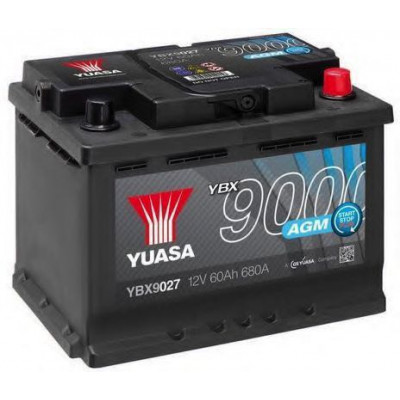 Авто аккумулятор Yuasa 60Ah 680A AGM YBX9027