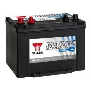 Лодочный аккумулятор Yuasa 80 Marine M26-80