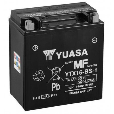 Мото аккумулятор Yuasa 14,7Ah YTX16-BS-1