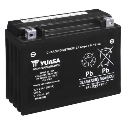 Мото аккумулятор Yuasa 22Ah YTX24HL-BS