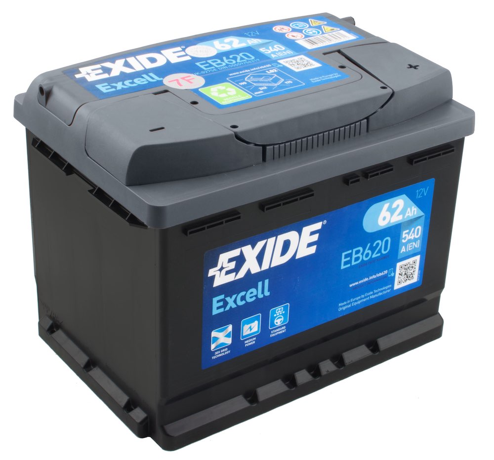 Аккумулятор Exide 62Ah 540A Excell EB620 купить | Низкая цена