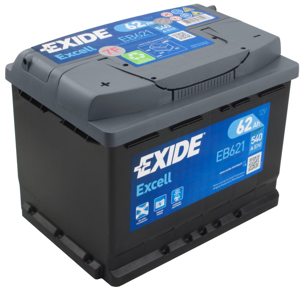 Аккумулятор Exide 62Ah 540A Excell EB621 купить | Низкая цена