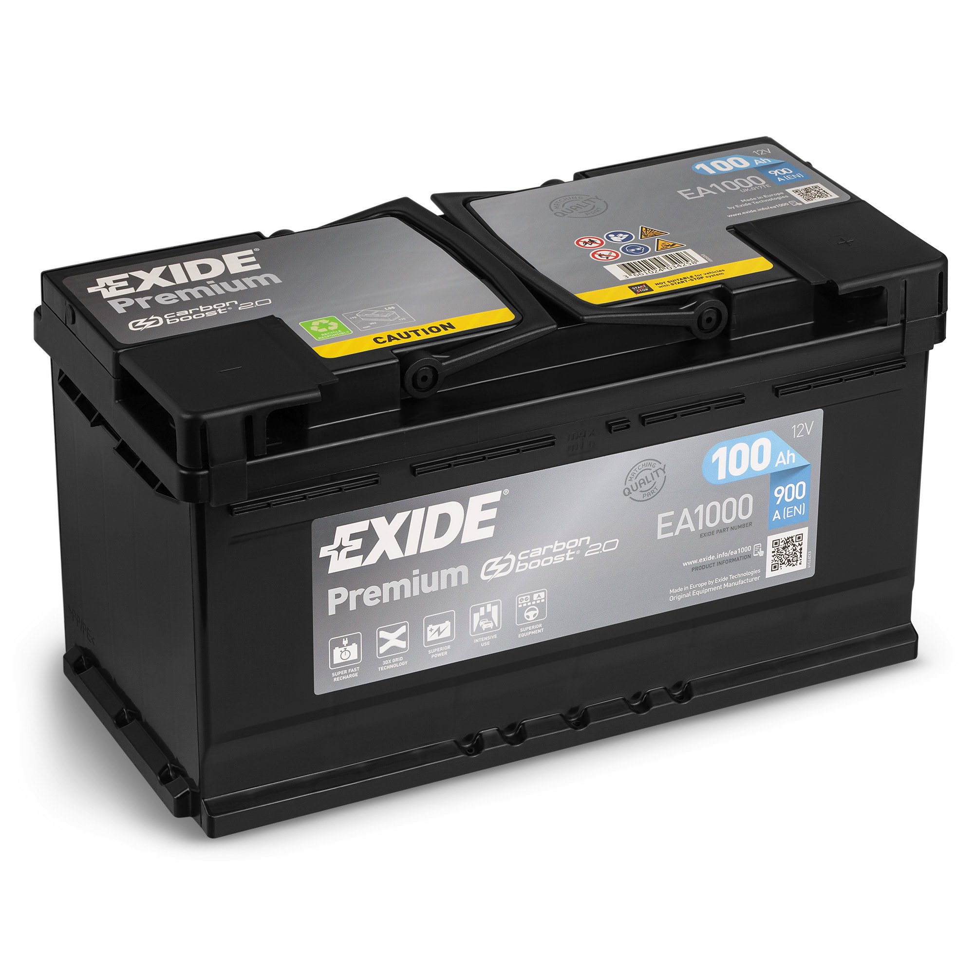 Аккумулятор Exide 100Ah 900A Premium EA1000 купить | Низкая цена