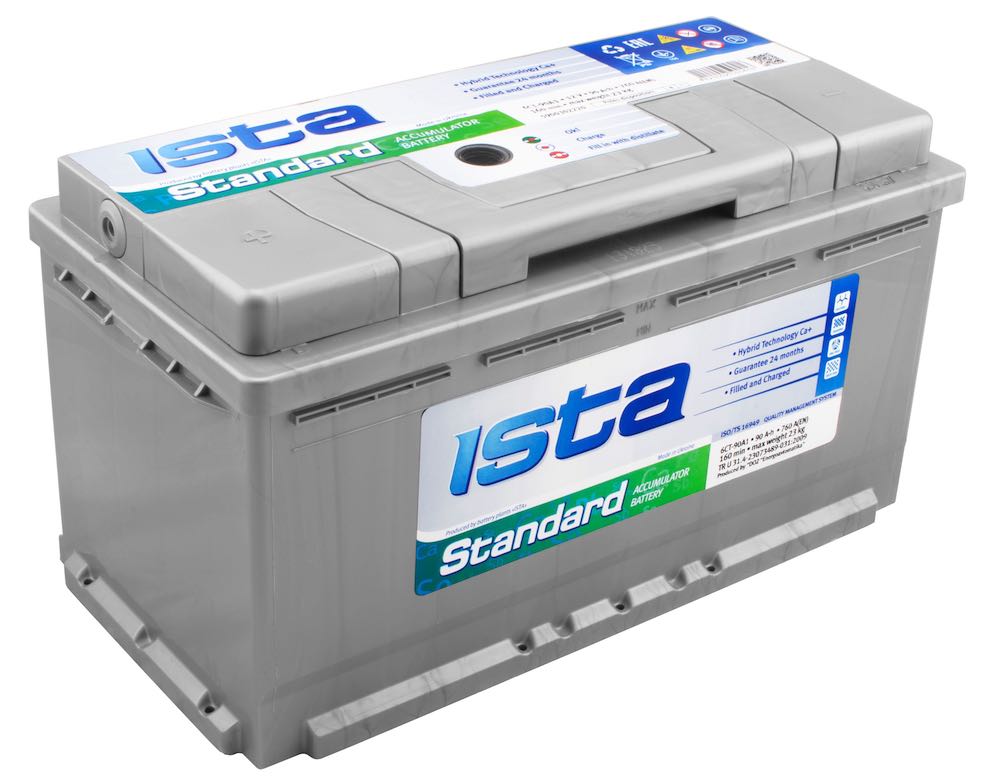 Аккумулятор Ista 90Ah 760A Standard R купить | Низкая цена