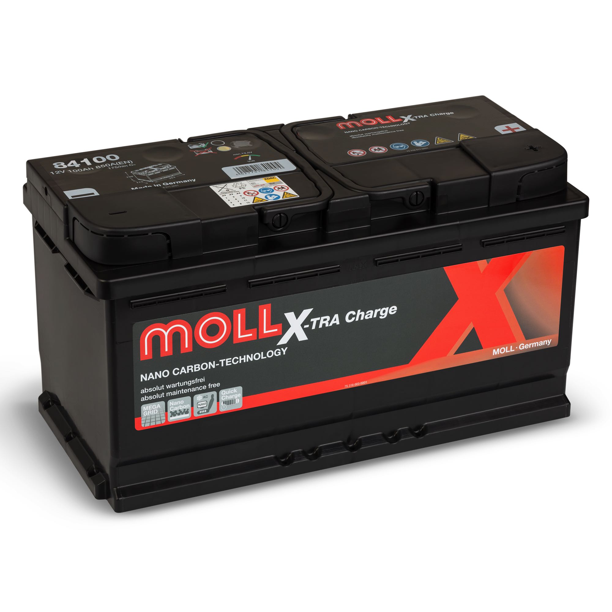 Аккумулятор Moll 100Ah 850A X-tra Charge 84100 купить | Низкая цена